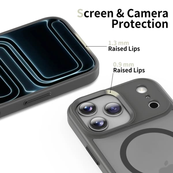 Tech-Protect Mobilskal till iPhone 17 Pro Max Magsafe Matte - Crayon Grå