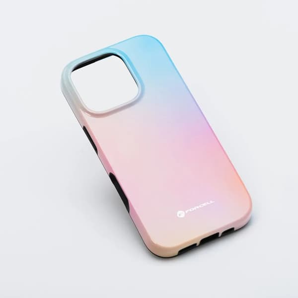 Forcell Telefontaske til iPhone 15 Pro MagSafe Mirage - Lyserød/Blå