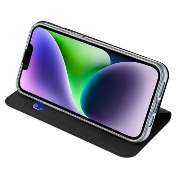 DUX DUCIS Skin Pro iPhone 15 Plus Pung Etui PU Læder - Sort