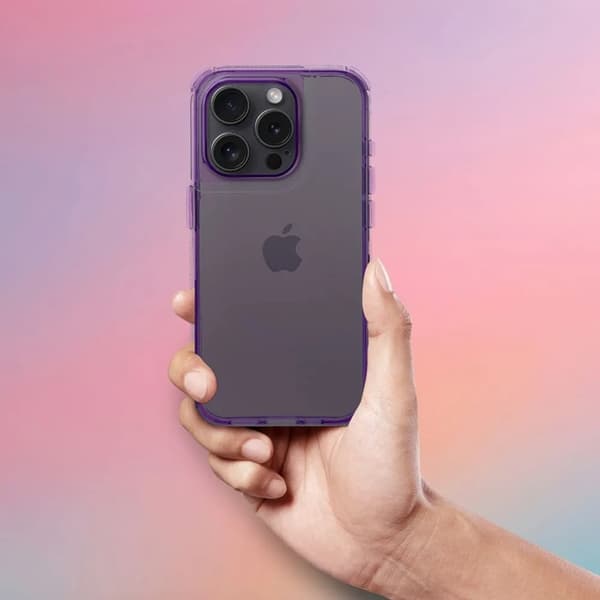 Mobilskal till iPhone 17 Matrix Clear - ljuslila