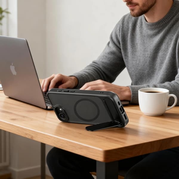Tech-Protect Mobilskal För iPhone 16e/17e Magsafe Magrack - Matt Svart