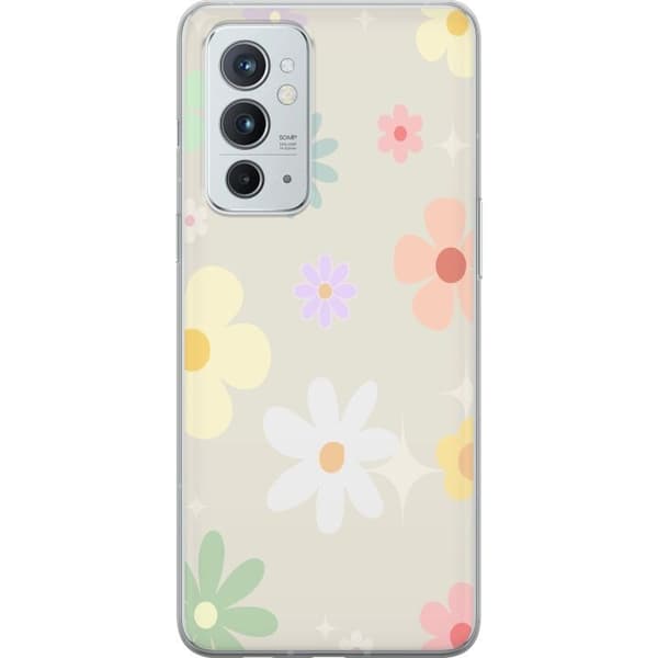 Taske til OnePlus 9RT 5G med fejende blomster