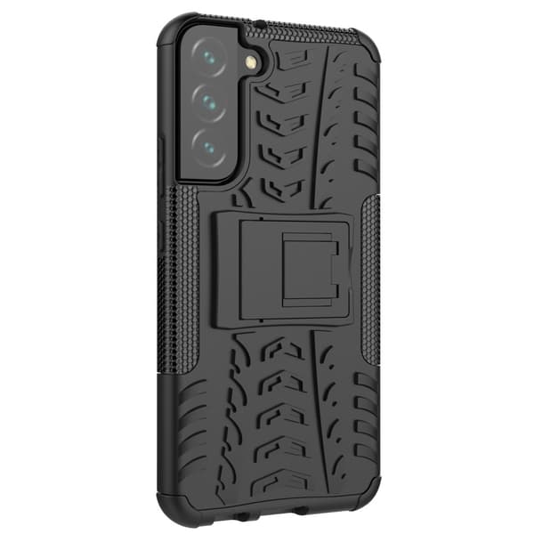 Dæktekstur Kickstand Cover Galaxy S22 Plus 5G - Sort
