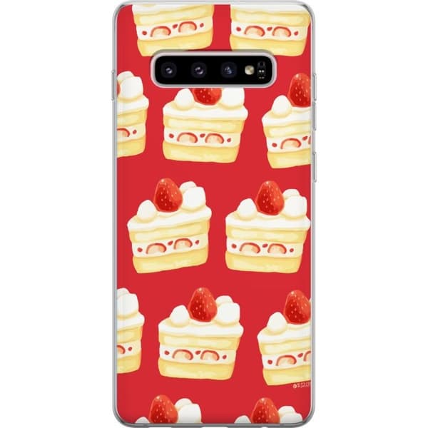 Taske til Samsung Galaxy S10+ med kage