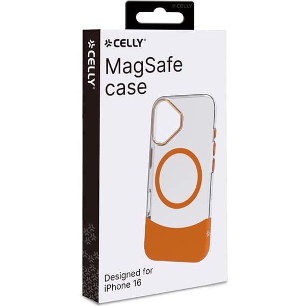 Celly Mobilskal till iPhone 16 MagSafe Magdual - Orange