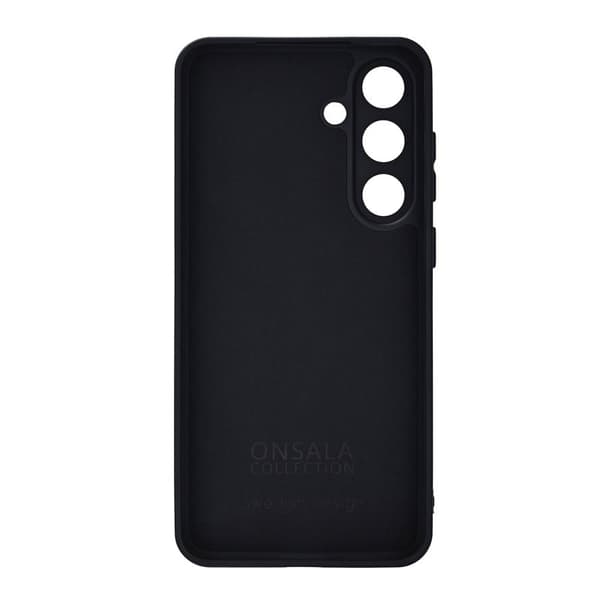 ONSALA Silikone Etui Sort - Samsung Galaxy S25 FE 5G