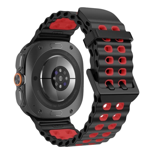 Tech-Protect ranneke Galaxy Watch Ultra (47mm) Icon Pro - Punainen/Musta