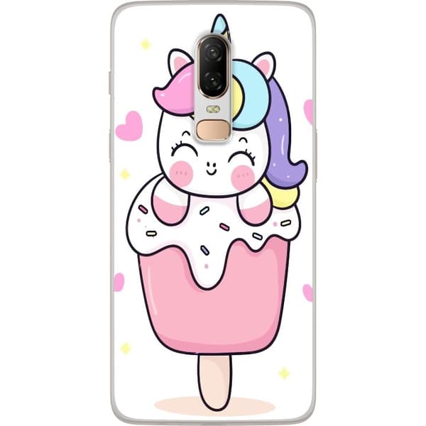 Taske til OnePlus 6 med Happy Unicorn
