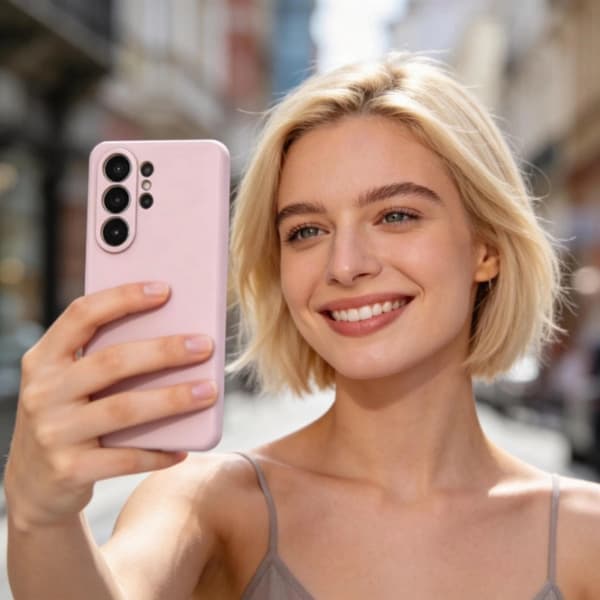 Tech-Protect telefonetui til Galaxy S26 Ultra Magsafe silikone - lyserød perle