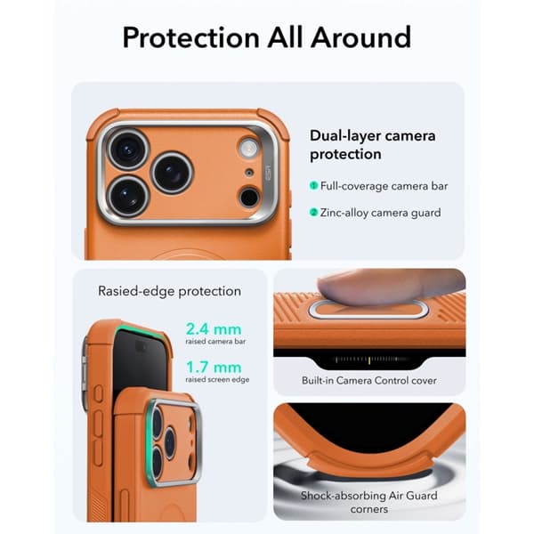 ESR-puhelinkotelo iPhone 17 Pro/18 Pro Magsafe Cyber Tough Kickstand