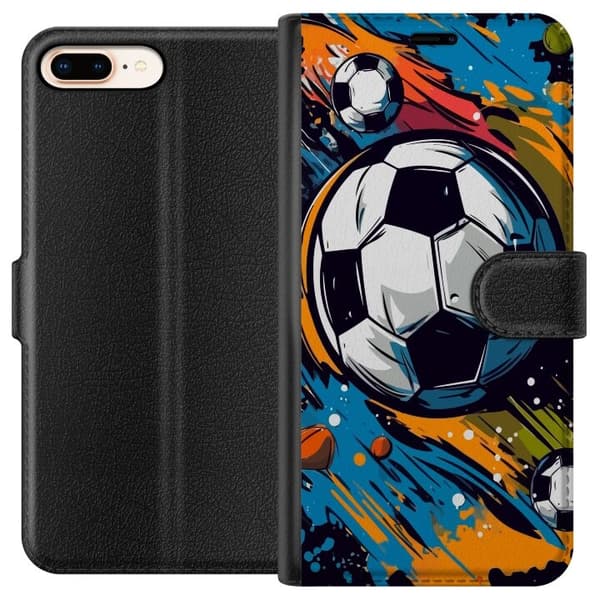 Apple iPhone 8 Plus Pung Taske med Fodbold