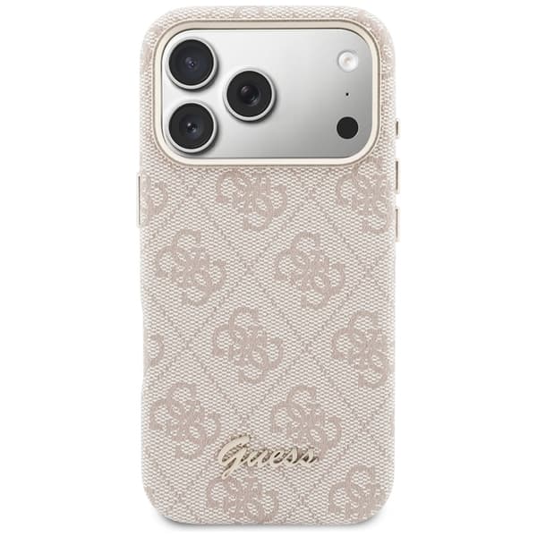 Guess  Mobilskal För iPhone 17 Pro MagSafe 4G Script - Rosa
