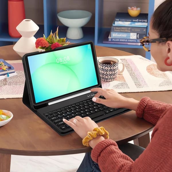 Tech-Protect Galaxy Tab A9 Tastaturetui - Sort