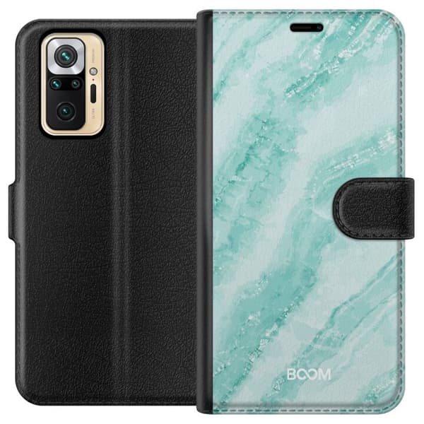 Plånboksfodral till Xiaomi Redmi Note 10 Pro med Mint Marble