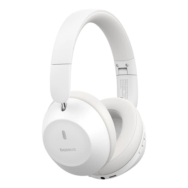 Baseus On-Ear Trådlösa Hörlurar Bluetooth 5.3 - Vit