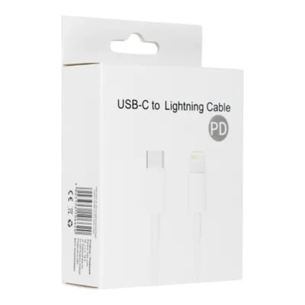 USB-C til Lightning Kabel 1m - Hvid