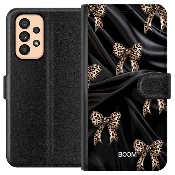 Pungcover til Samsung Galaxy A53 5G med Leopard Bow