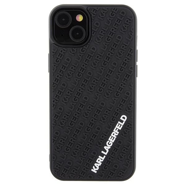 Karl Lagerfeld iPhone 15 Plus Etui MagSafe 3D Gummi Multi Sort