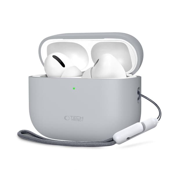 Tech-Protect Apple Airpods Pro 3 Etui Silikone - Crayon Grå