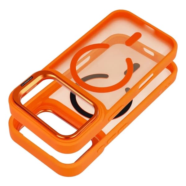 Forcell Mobilskal För iPhone 17 Pro Magsafe Shadow Stand - Orange