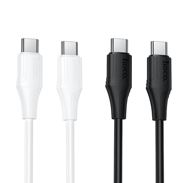 HOCO USB-C til USB-C 60W Kabel 1m Silikone X124 - Hvid