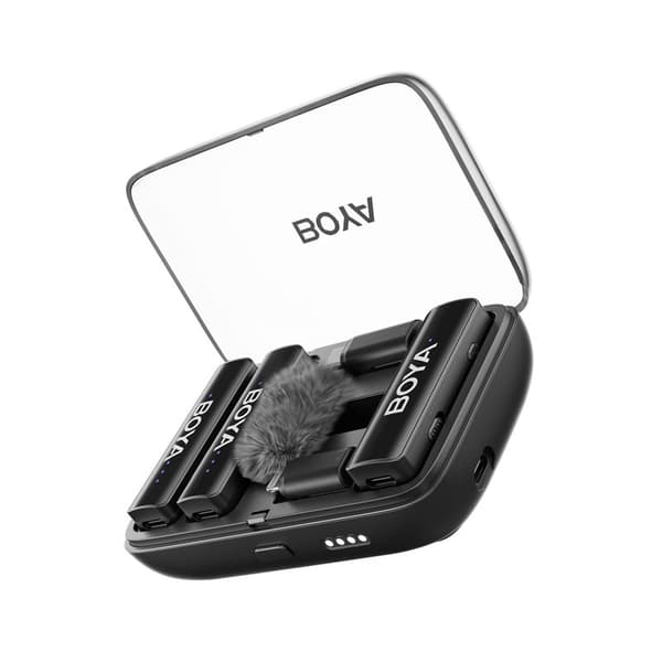 BOYA Mikrofon BOYALINK V2.0 3,5 mm trådløst X2-system Lightning USB-C