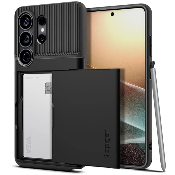 Spigen Mobilcover Til Galaxy S26 Ultra Slim Armor CS - Sort
