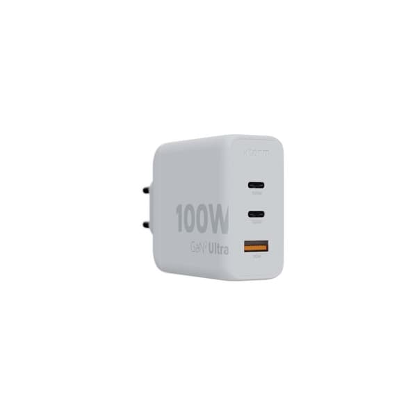 Xtorm 100W GaN2 Ultra Hjemmeoplader 2xUSB-C/USB-A Hvid