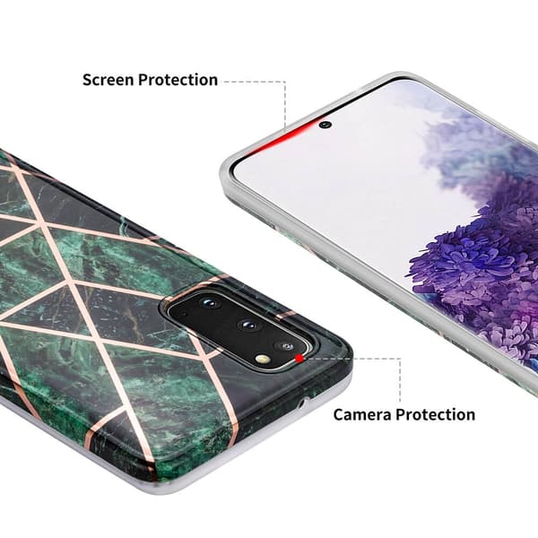 BOOM - Grid cover Galaxy S20 - Lilla Marmor