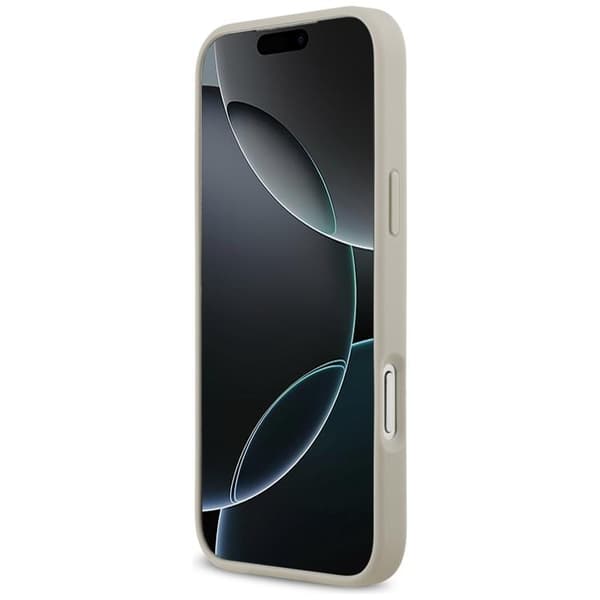 Karl Lagerfeld Mobilcover til iPhone 17 Pro Max MagSafe Grained Pattern Logo Grå