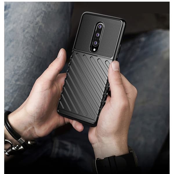 Thunder Twill Texture Cover OnePlus 8 - Sort