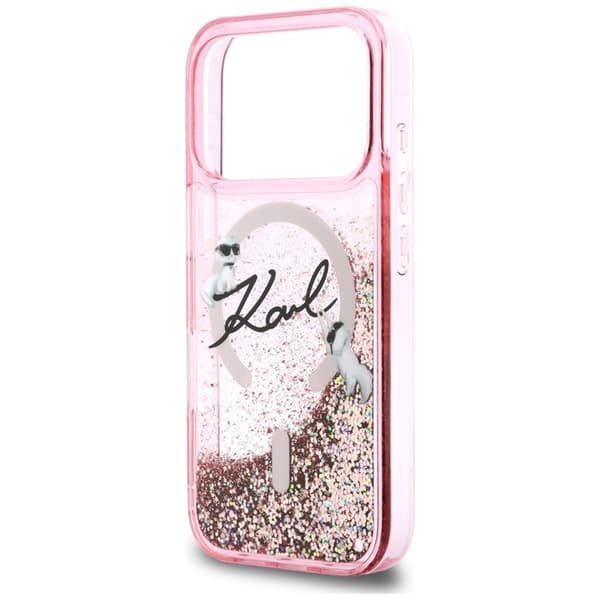 Karl Lagerfeld iPhone 17 Pro Max Mobilskal Magsafe Liquid Glitter