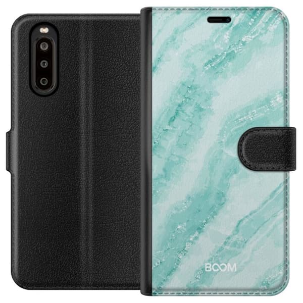 Pung Taske til Sony Xperia 10 II med Mint Marmor