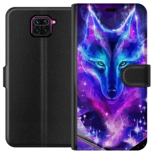 Pung Taske til Xiaomi Redmi Note 9 med Neon Wolf