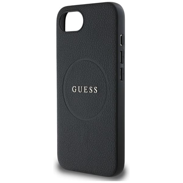 Guess Telefontaske til iPhone 16e MagSafe Kornet Ring - Sort