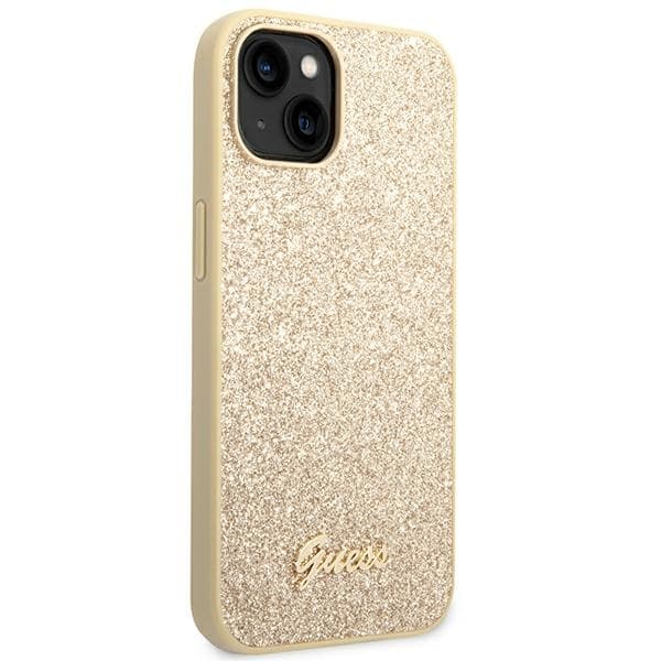 Guess Mobilskal till iPhone 14 / 15 / 13 MagSafe Glitter Script