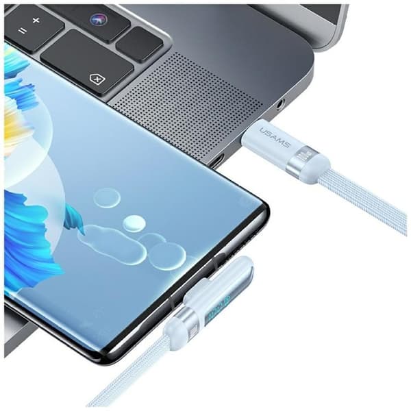 USAMS USB-C–USB-C 100W -kaapeli 120cm US-SJ653