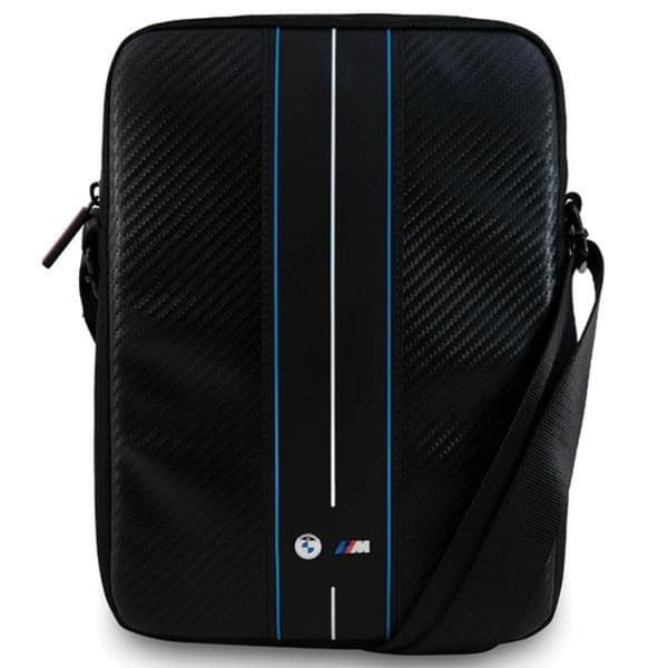 BMW Tablet Taske 8'' Carbon & Blå Stribe - Sort
