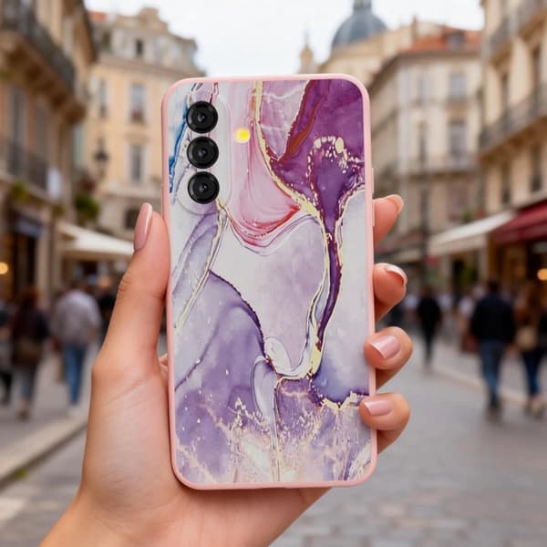 Tech-Protect Mobilskal För Galaxy A37 5G Icon - Marble