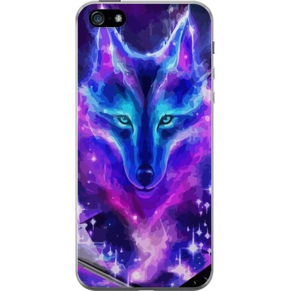 Telefontaske til Apple iPhone 5 med Neon Wolf