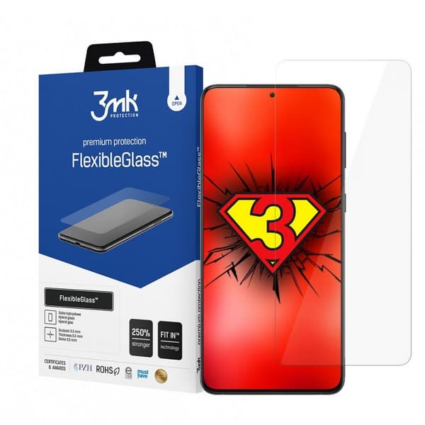 3MK Galaxy S21 +Plus Hybrid Okrossbart Glas FlexibleGlass