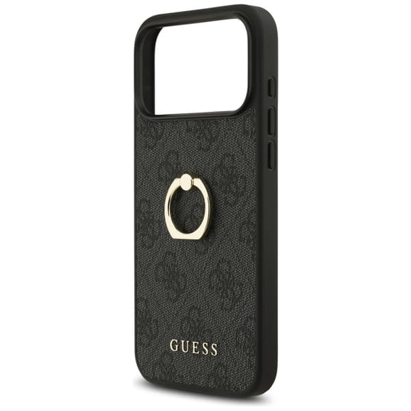 Guess Mobilskal till iPhone 17 Pro Max Ringställ - Svart