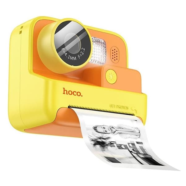 Hoco Kids Digitalkamera med Printer DV200 - Gul