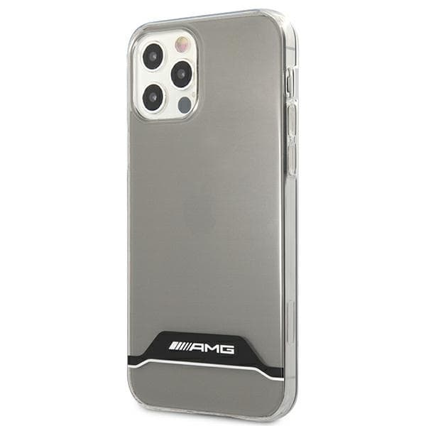 AMG Telefontaske til iPhone 12/12 Pro Electroplate - Sort/Hvid