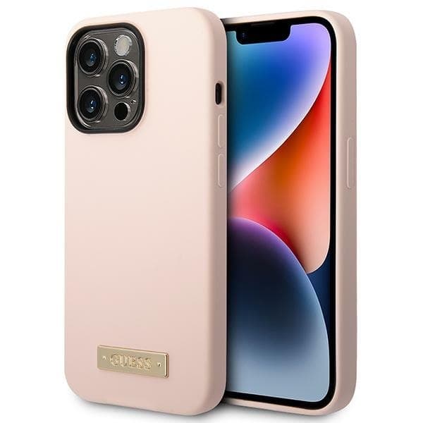 Guess telefontaske til iPhone 14 Pro Max MagSafe silikone plade