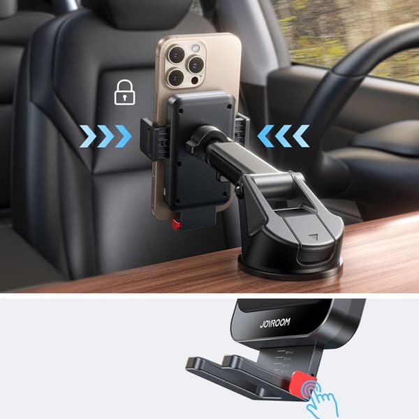 Joyroom Bilholder Dashboard Trådløs Oplader 15W Sort