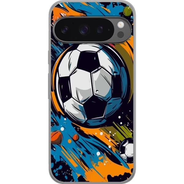 Telefontaske til Google Pixel 9 Pro XL med fodbolde