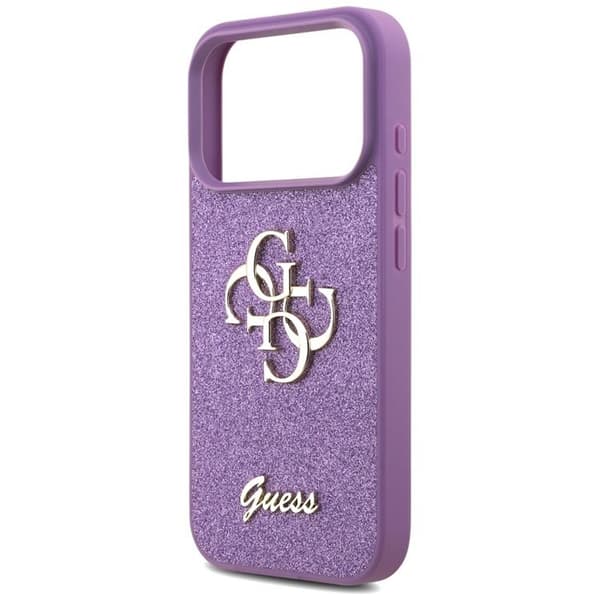 Guess Mobilskal till iPhone 17 Pro Fixed Glitter Big 4G - Lilac