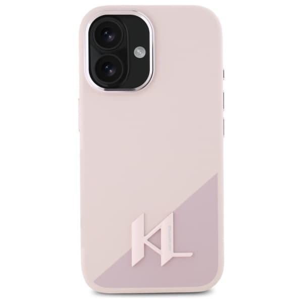 Karl Lagerfeld Telefontaske til iPhone 16 MagSafe Silicone Shadow Initial