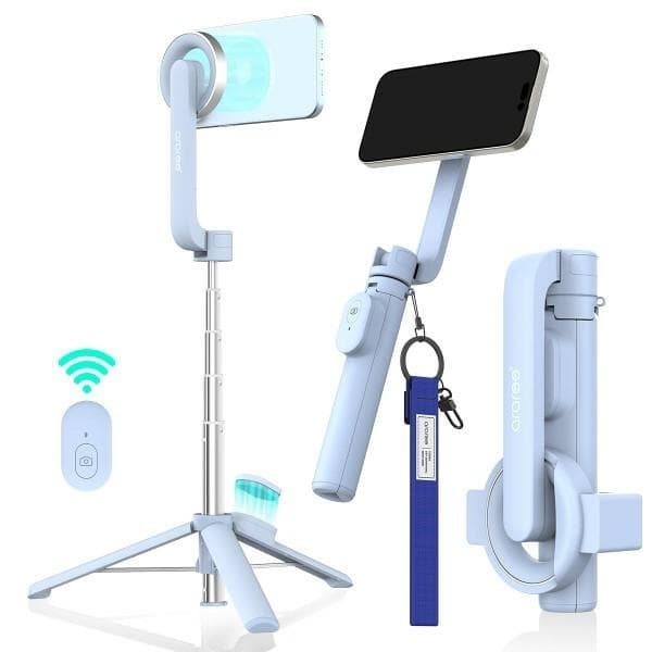 Araree Selfiestick MagSafe Tripod Bluetooth Magfie Pod - Sininen